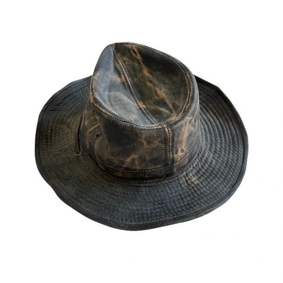 Sold Dorfman Pacific Co. DPC Vegan leather Cotton Western Cowboy Hat Medium - Picture 4 of 7